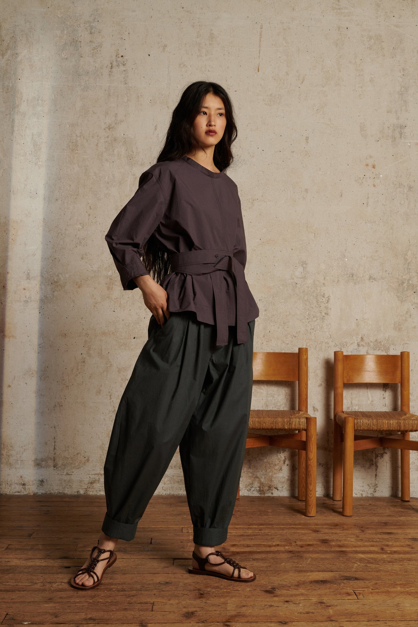 Sandales Tiny - Marron Foncé - Cuir - Femme