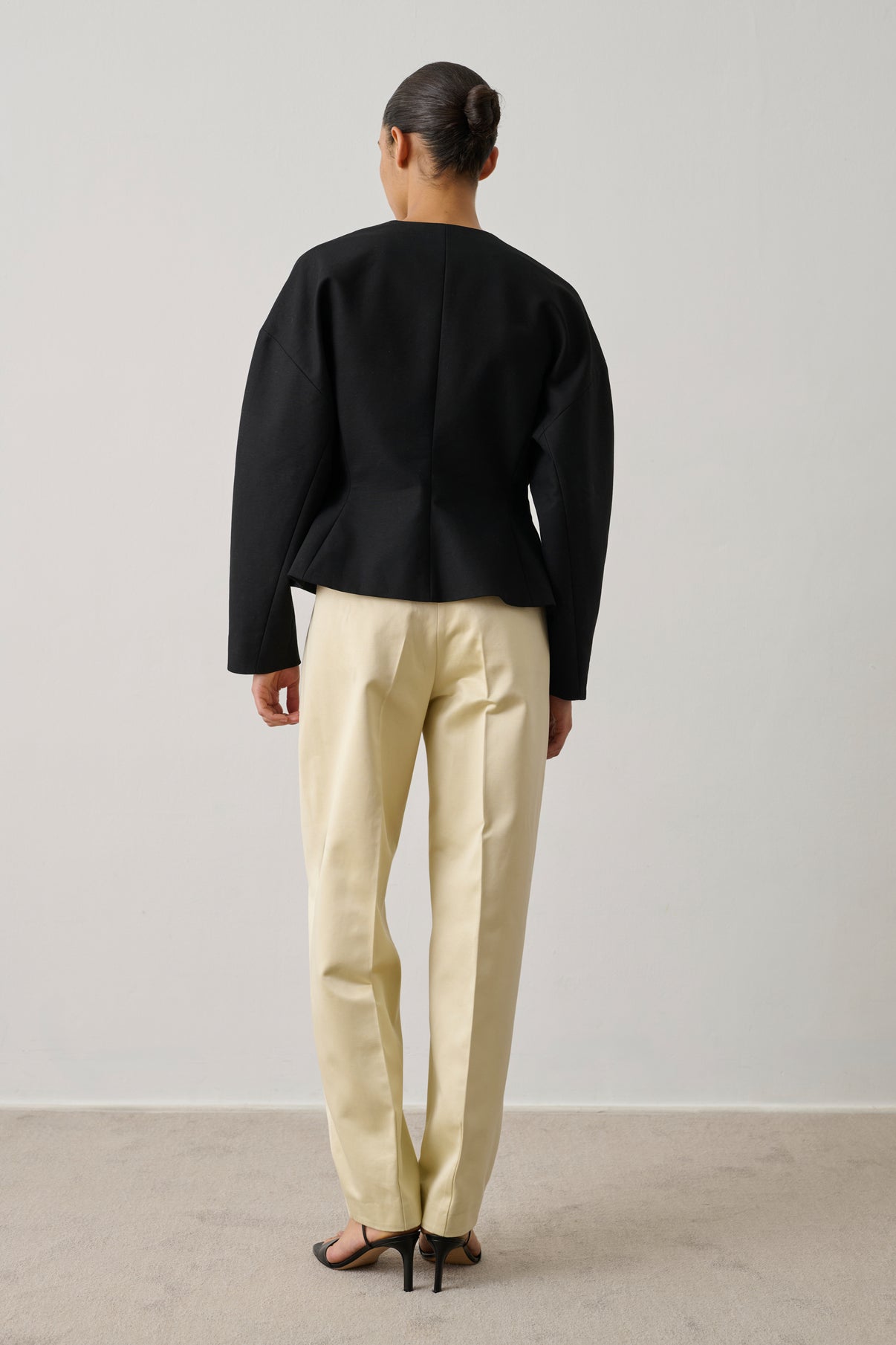 Pantalon Graham - Crème - Coton - Femme vue 4