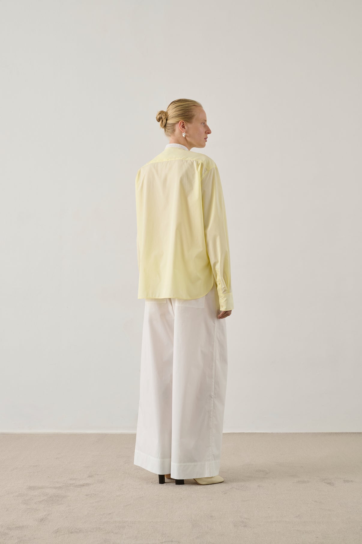 Chemise Bermudes - Jaune Vif - Coton - Femme vue 3