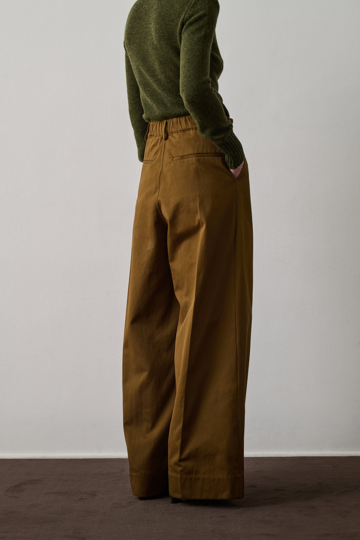 Pantalon Frejus - Kaki/Bronze - Coton - Femme