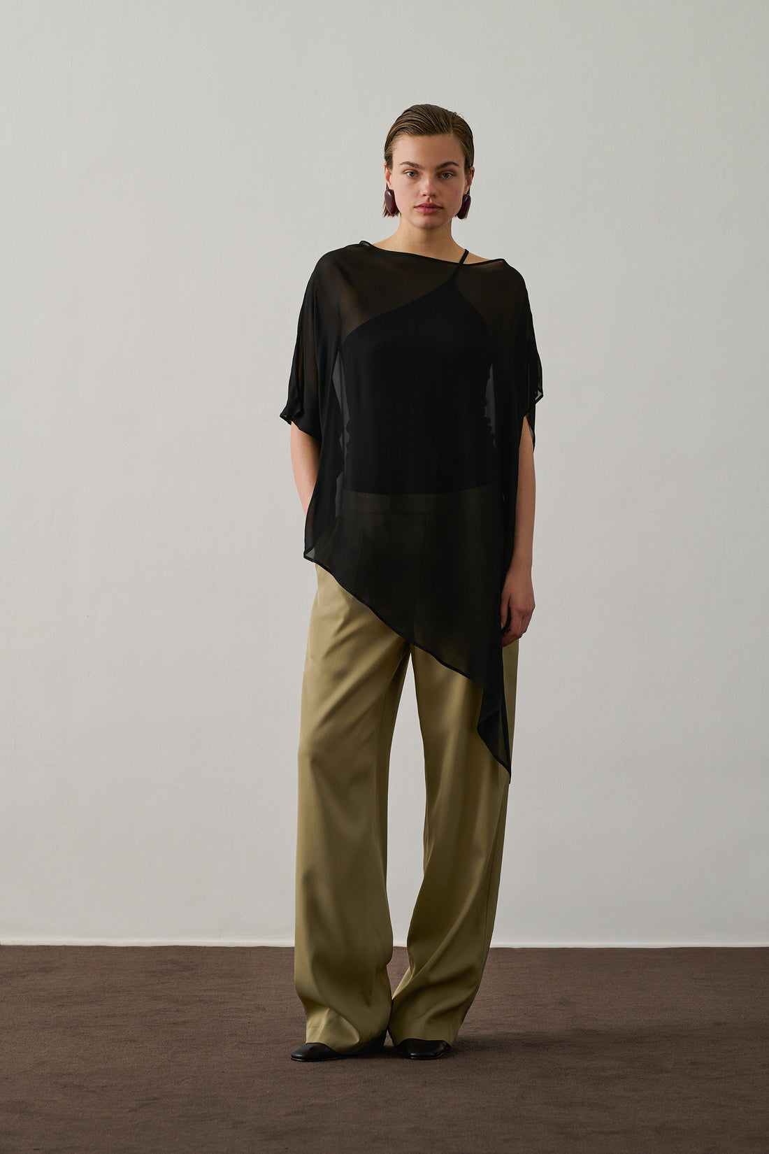 Blouse Françoise - Noir - Viscose - Femme