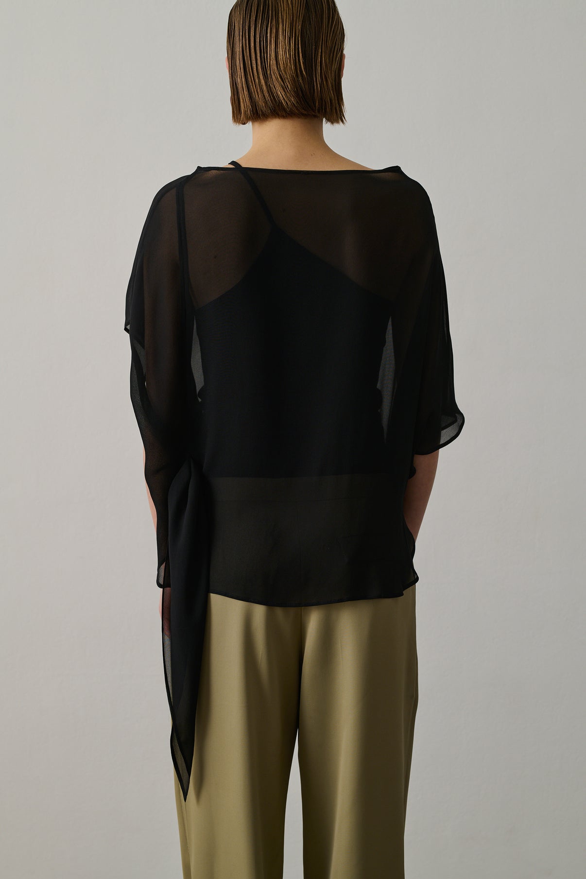 Blouse Françoise - Noir - Viscose - Femme vue 3