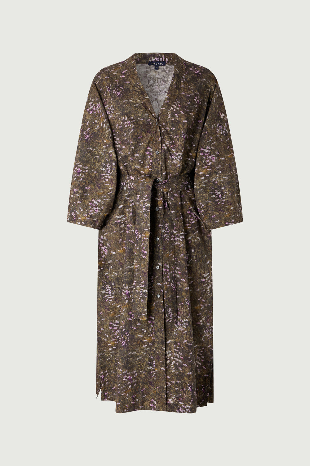 Robe Daily - Kaki/Lilas - Coton - Femme vue 6